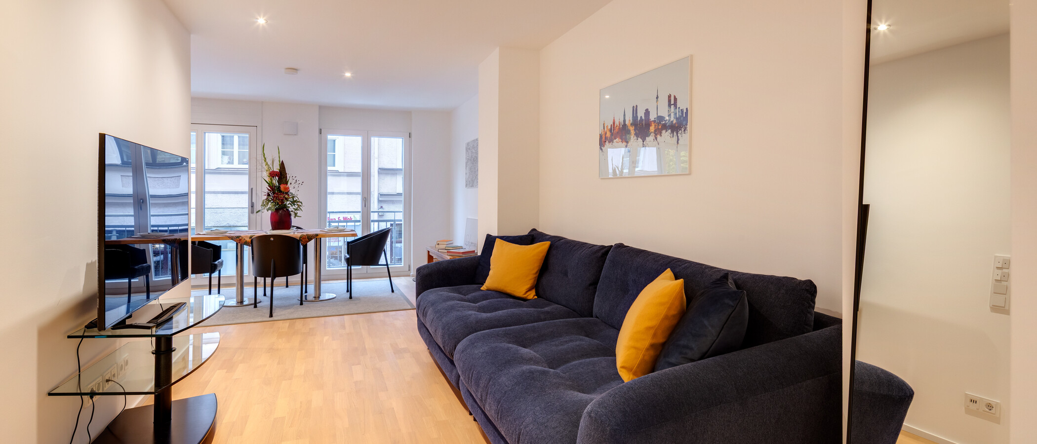 apartamento München Maxvorstadt 03 zona de día  14633