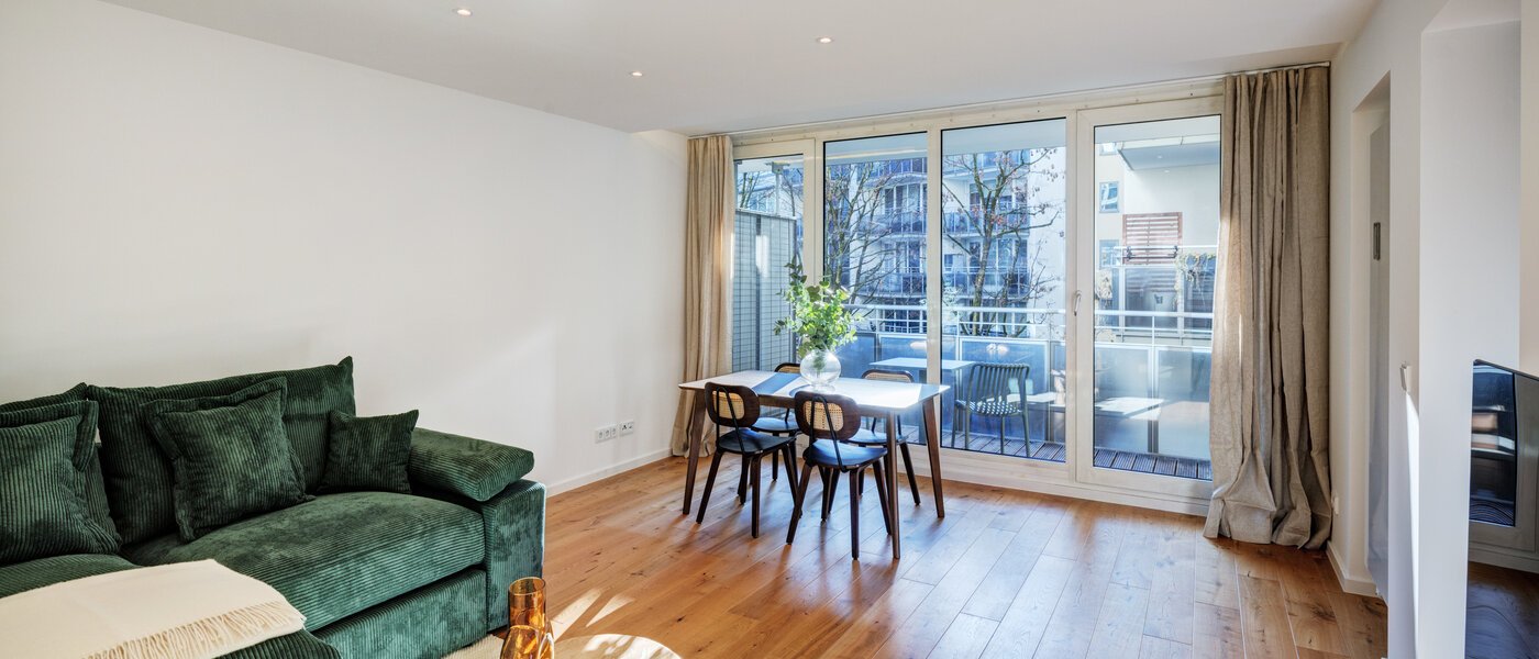 apartamento München Maxvorstadt 02 sala de estar 14663