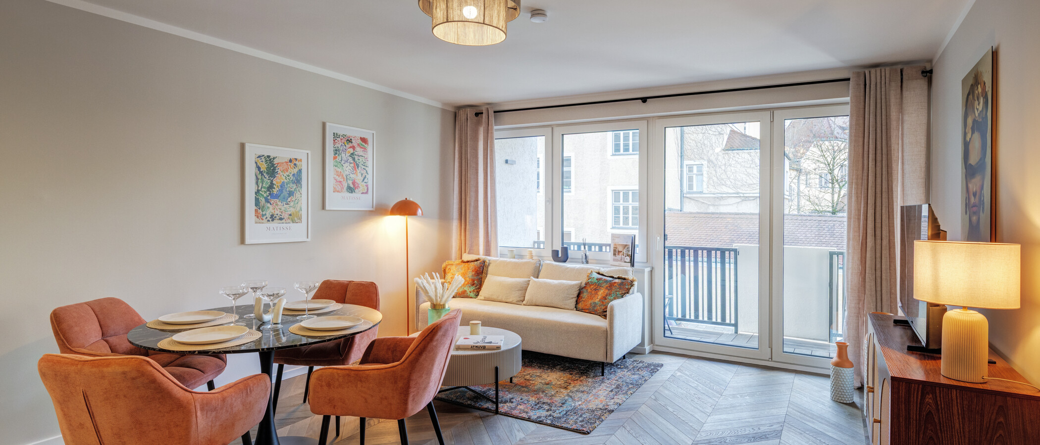 apartamento München Nymphenburg 02 zona de día  14667