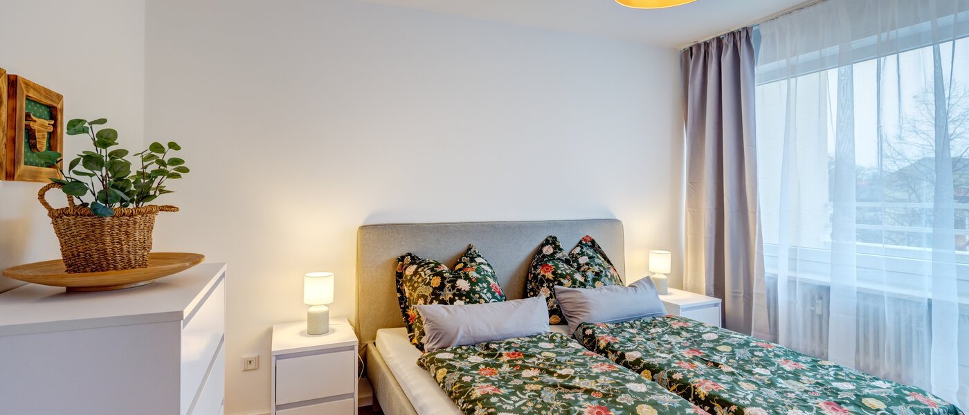 ático con terraza München Nymphenburg 01 dormitorio 14694