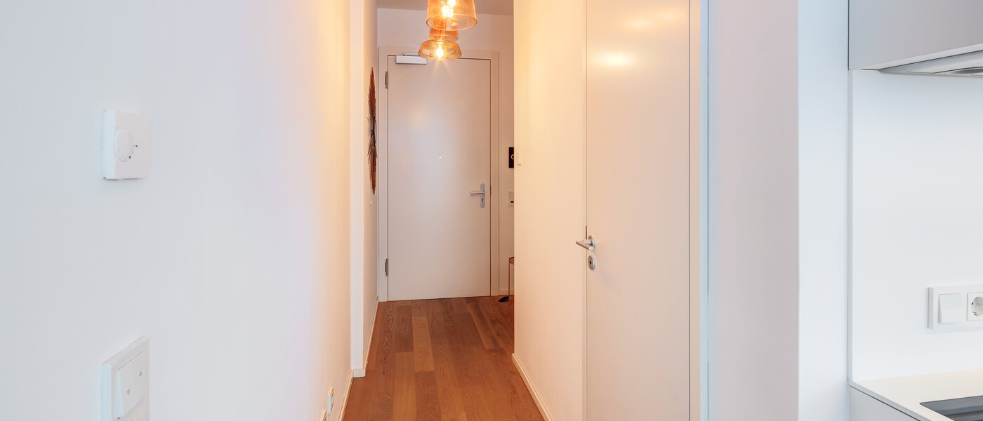 ático con terraza München Neuhausen 02 pasillo 14699