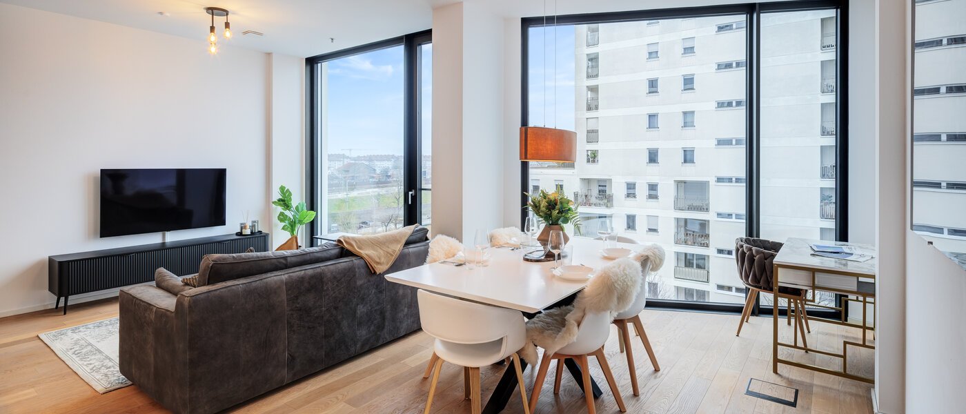 ático con terraza München Neuhausen 01 zona de día  14699