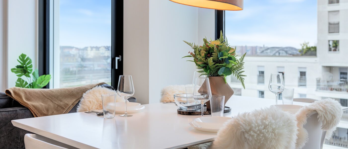 ático con terraza München Neuhausen 02 zona de día  14699