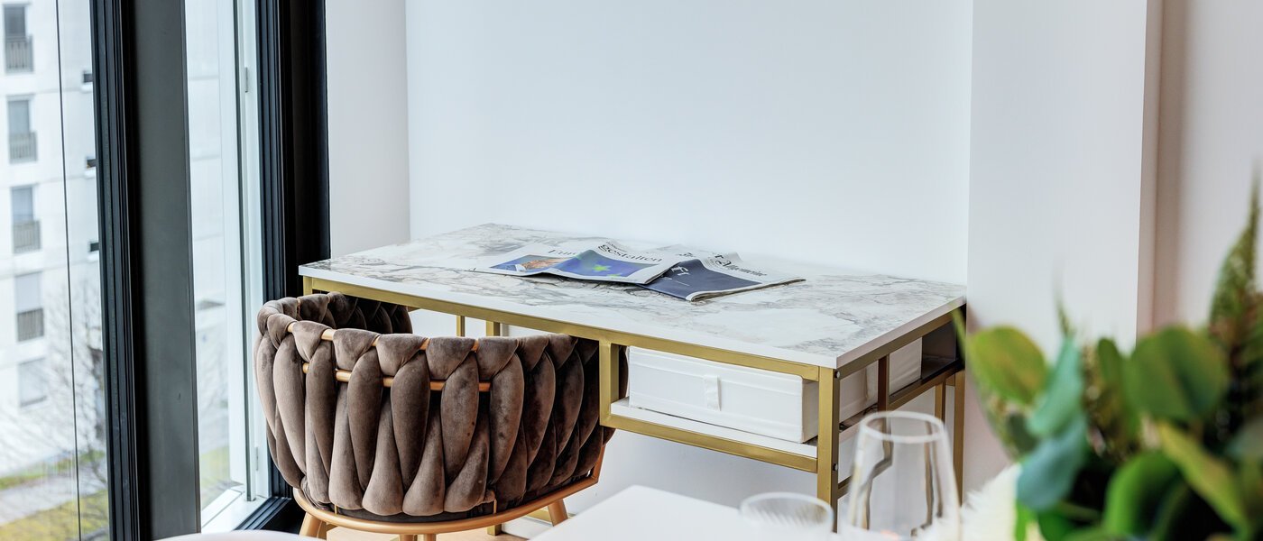 ático con terraza München Neuhausen 04 zona de día  14699