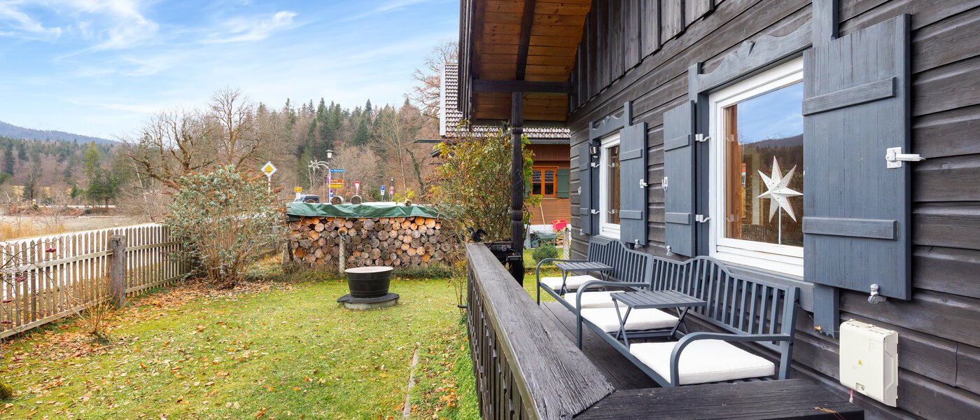 apartamento Kochel am See 02 jardín 14704