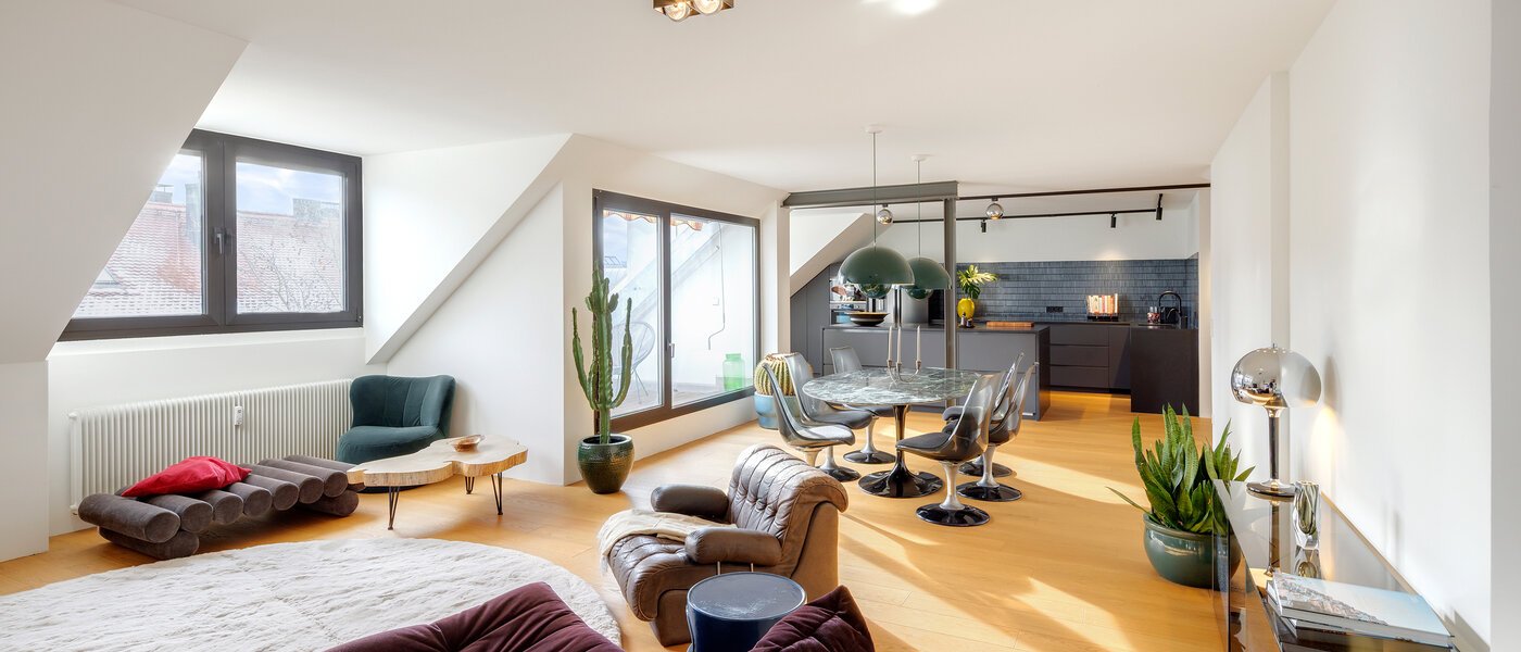 dúplex München Glockenbachviertel 01 sala de estar 14717