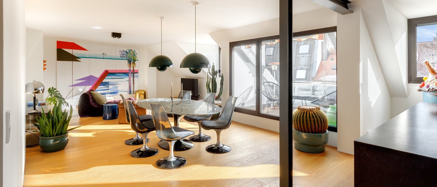 dúplex München Glockenbachviertel 02 sala de estar 14717