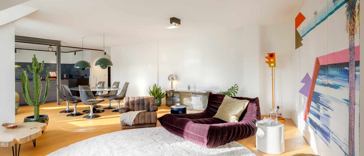 dúplex München Glockenbachviertel 05 sala de estar 14717