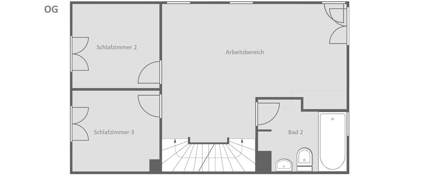 casa pareada München Pasing 02 plano 14721