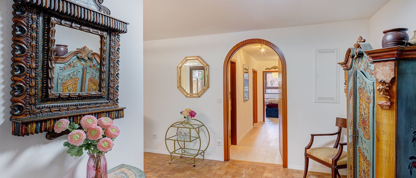 piso con jardín München Solln 01 pasillo 14725