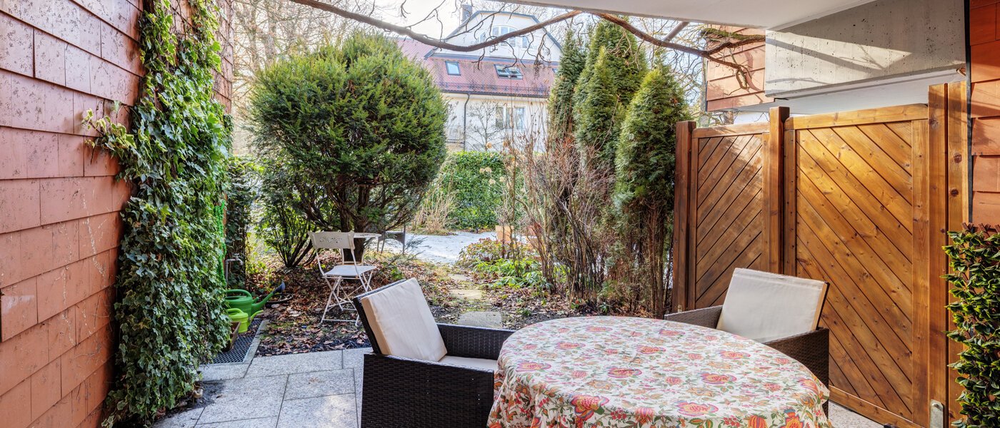 piso con jardín München Solln 02 terraza 14725