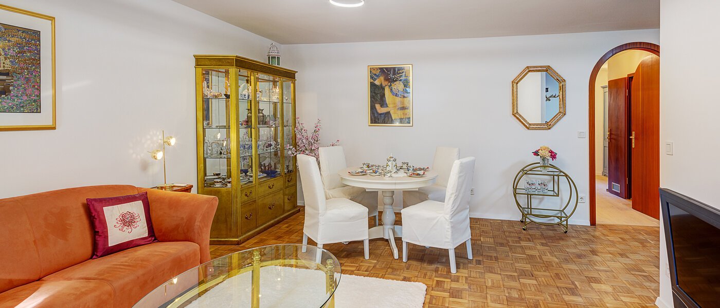 piso con jardín München Solln 02 zona de día  14725