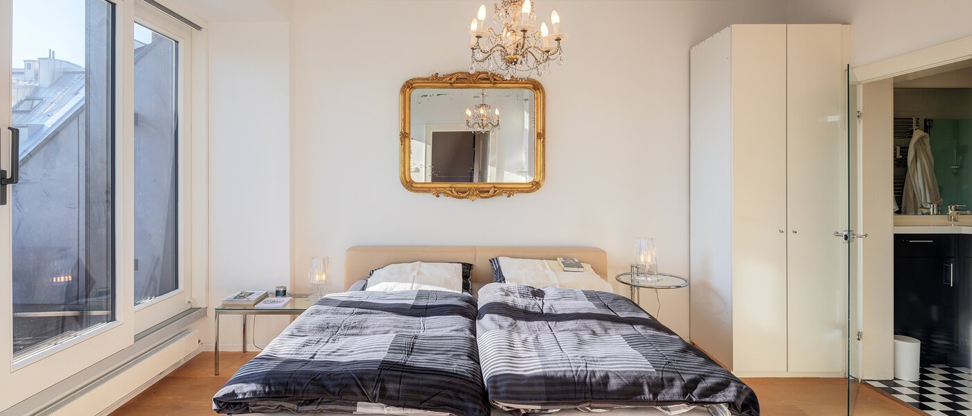 ático con terraza München Schwabing-West 02 dormitorio 14731