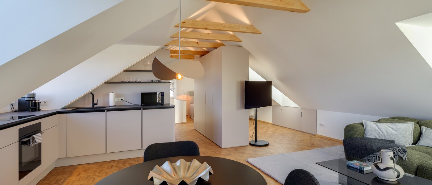 ático München Forstenried 01 zona de día  14733