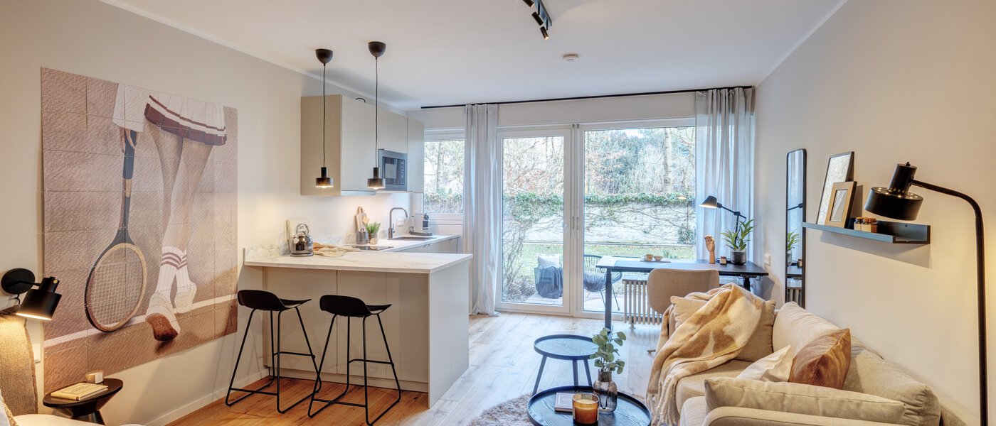 apartamento München Schwabing - Alte Heide 01 zona de día  14736