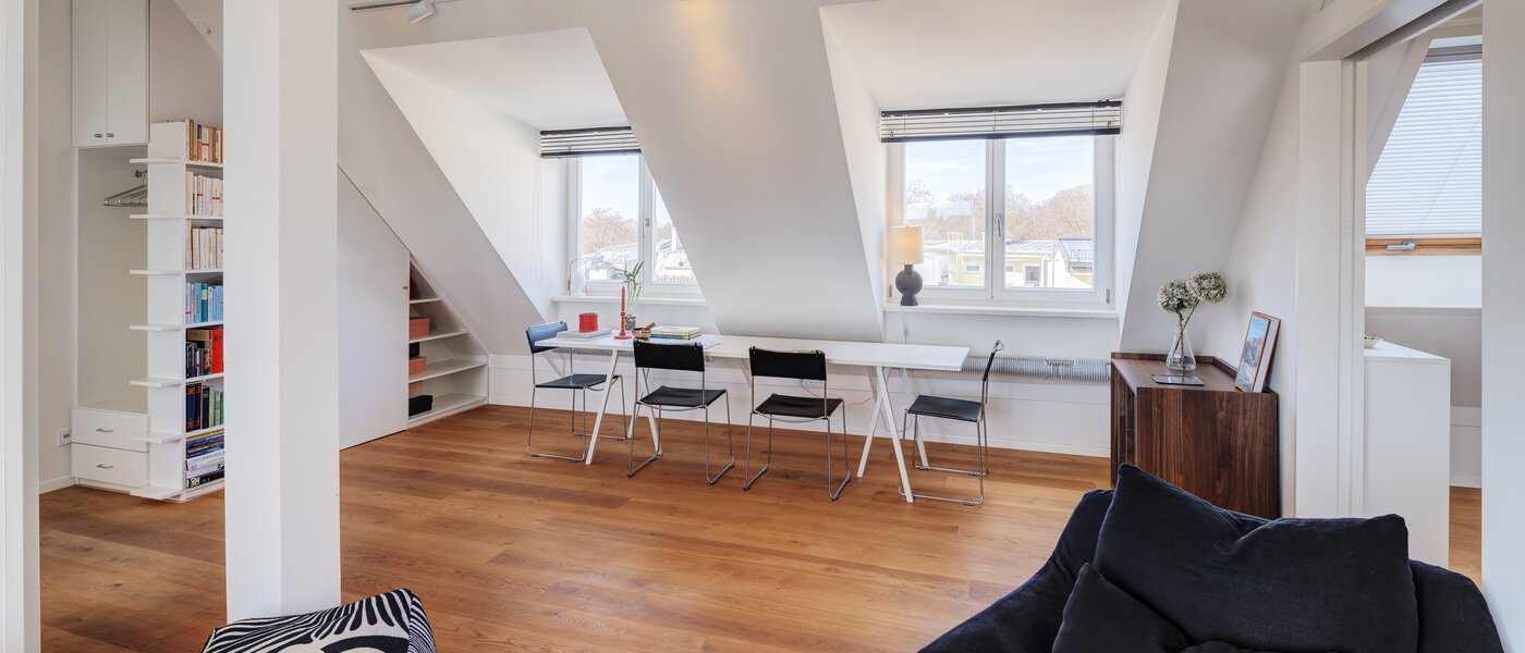 ático con terraza München Haidhausen 06 zona de día  14748