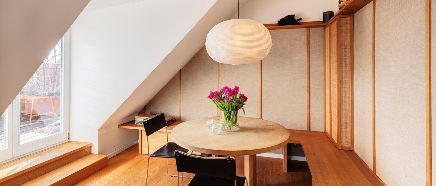 ático con terraza München Haidhausen 01 zona comedor 14748