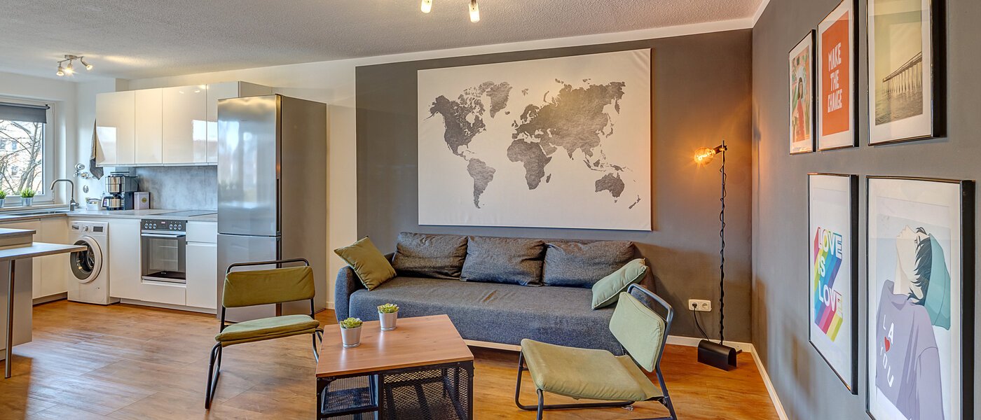 apartamento München Neuhausen 01 zona de día  14753