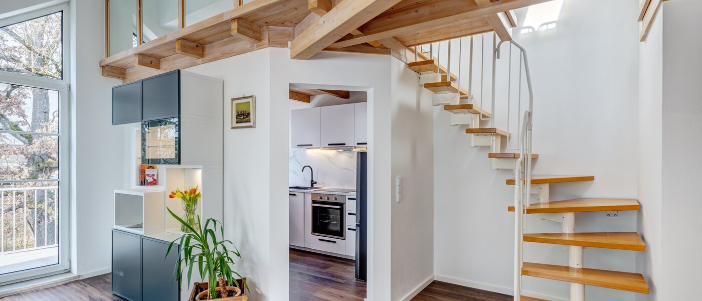 piso con galería München Waldtrudering 02 zona de día  14759