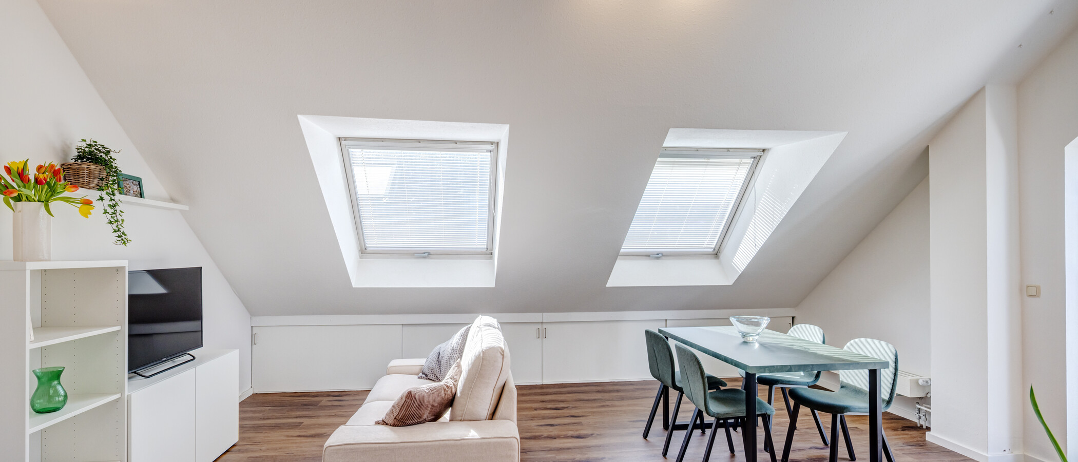 piso con galería München Waldtrudering 02 zona de día  14759