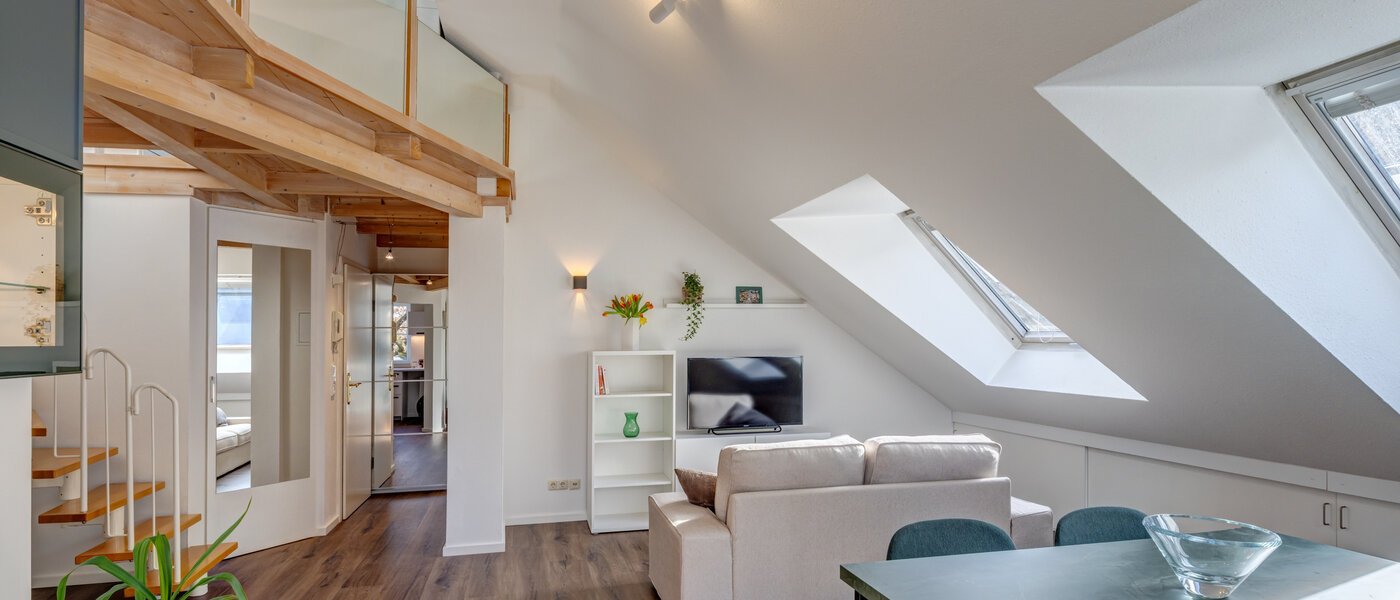 piso con galería München Waldtrudering 03 zona de día  14759