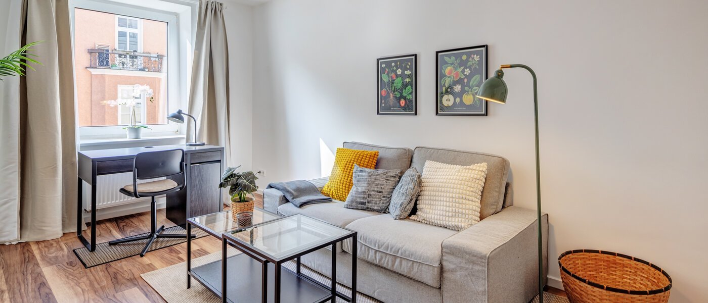 apartamento München Isarvorstadt 01 sala de estar 14764