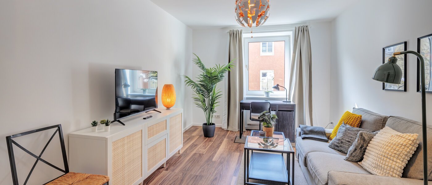 apartamento München Isarvorstadt 02 sala de estar 14764