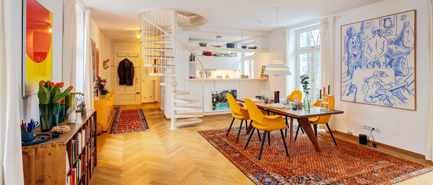 dúplex München Schwabing-West 02 zona de día  14766