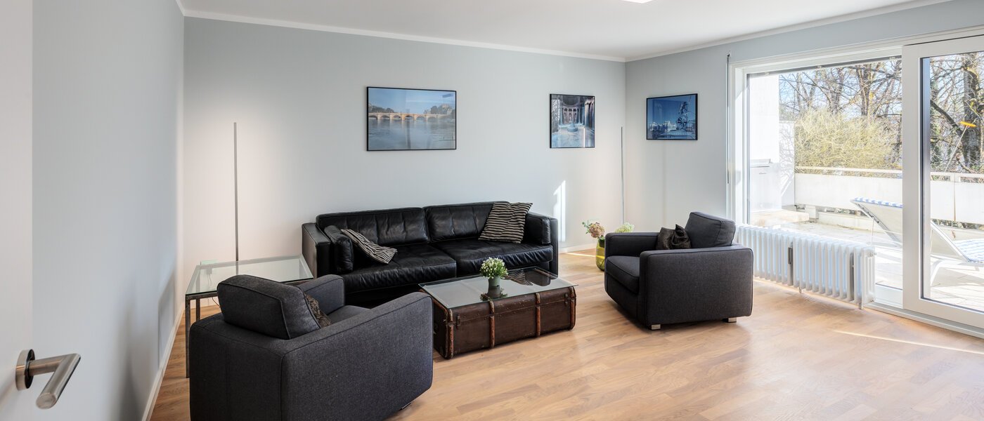 ático con terraza München Nymphenburg 01 zona de día  14775