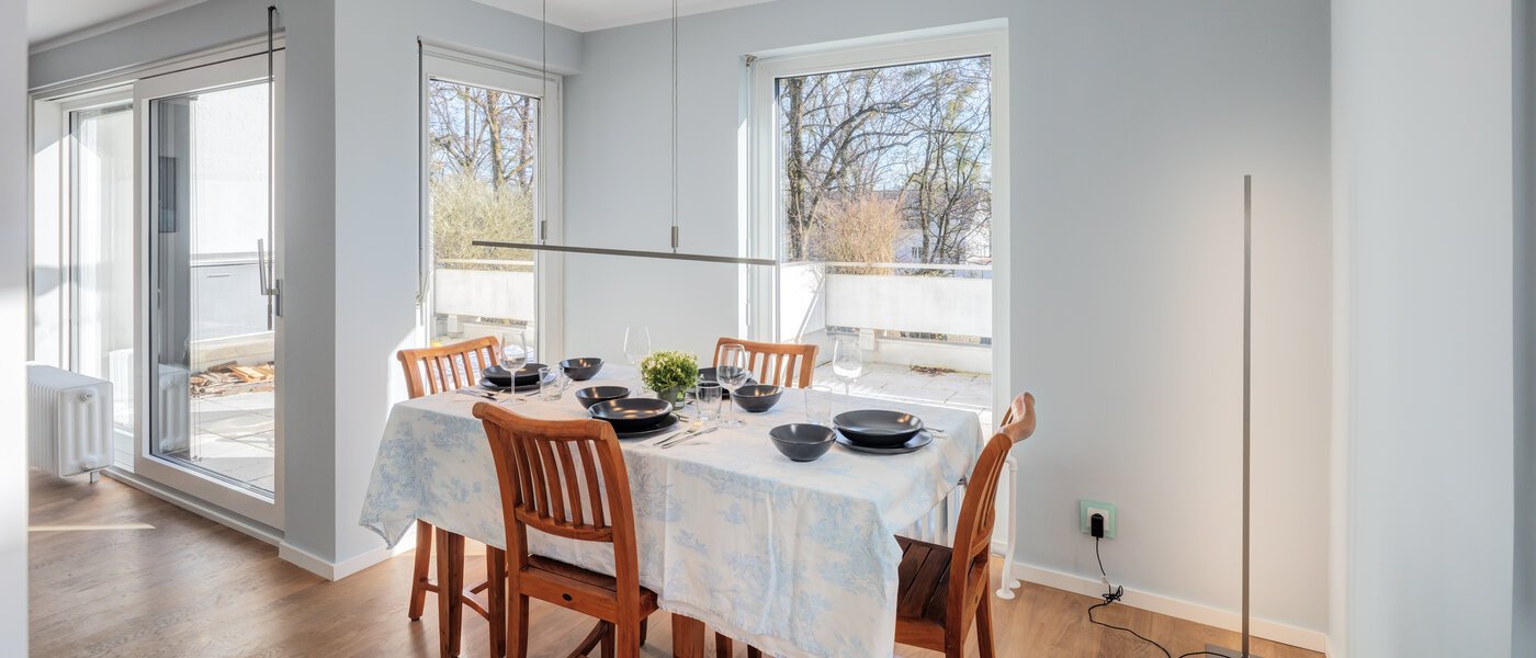 ático con terraza München Nymphenburg 01 zona comedor 14775