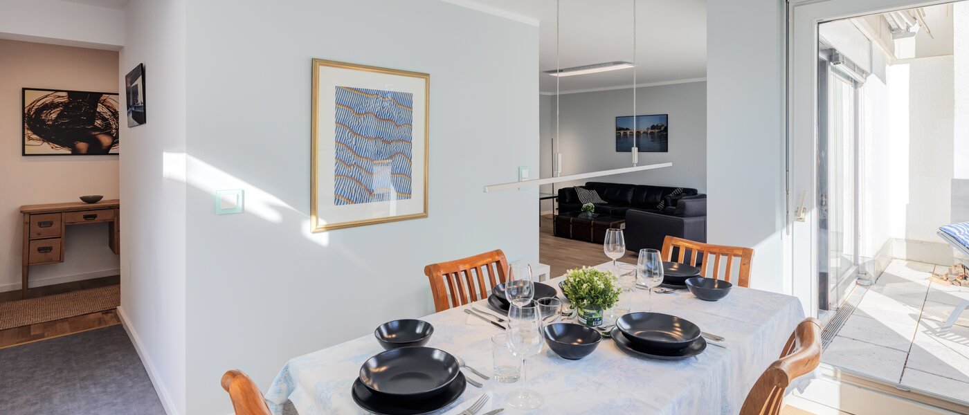 ático con terraza München Nymphenburg 02 zona comedor 14775