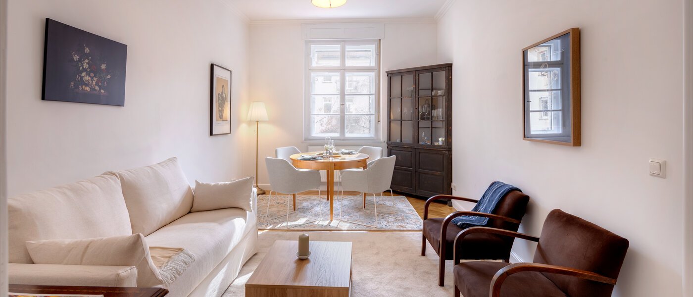 apartamento München Maxvorstadt - Rund um den Josephplatz 02 sala de estar 14777