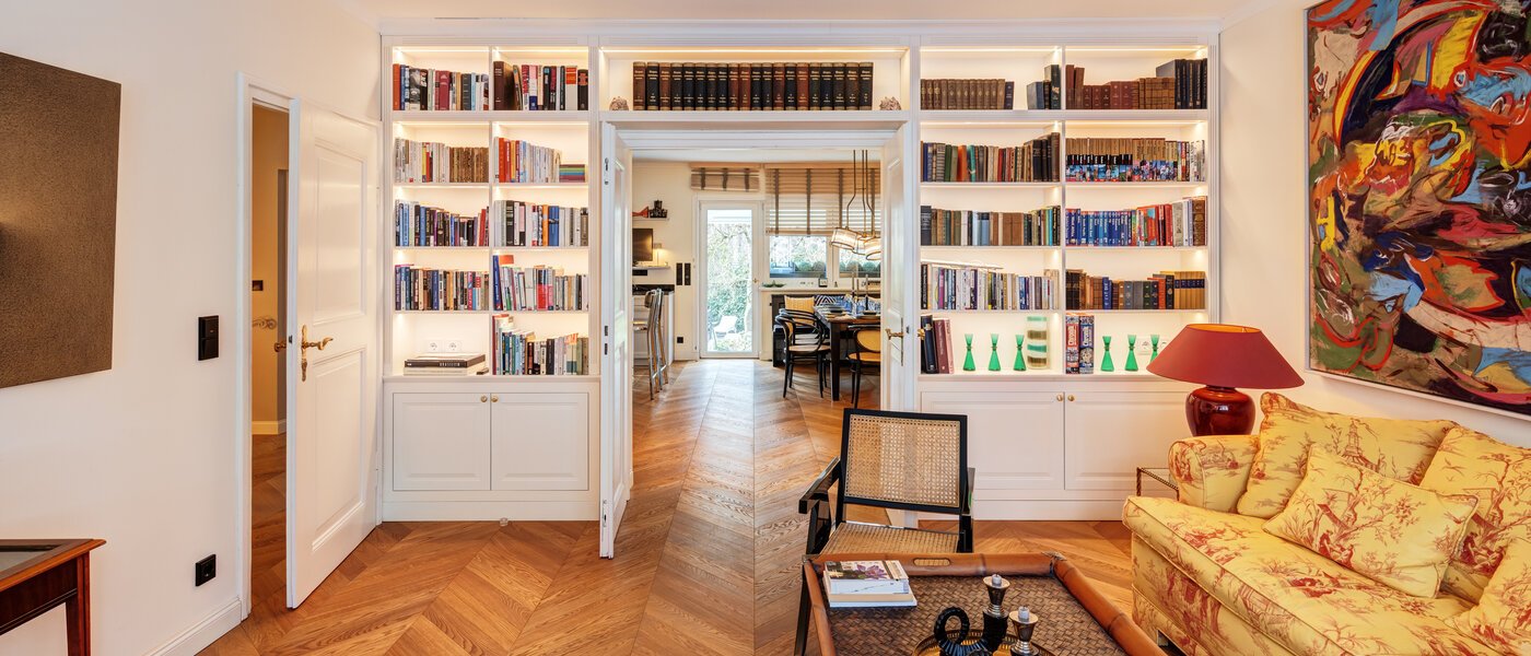 chalet adosado München Schwabing 02 Biblioteca 14779