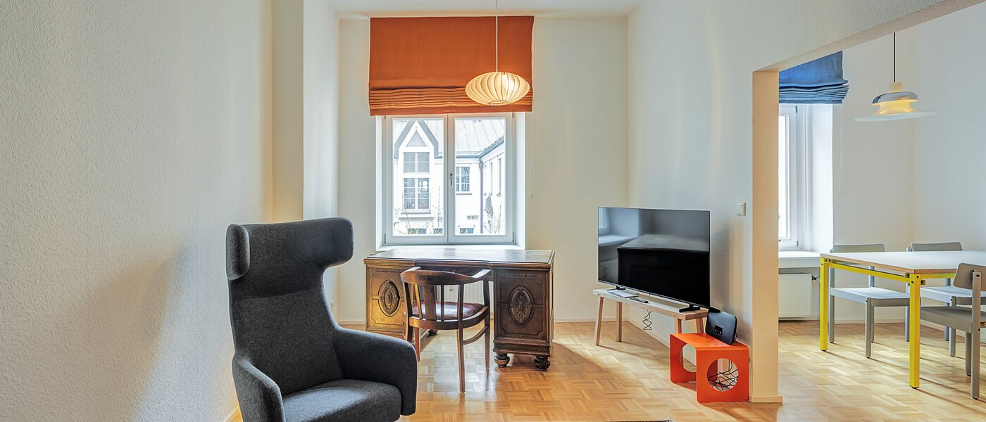 apartamento München Glockenbachviertel 01 zona de día  14780