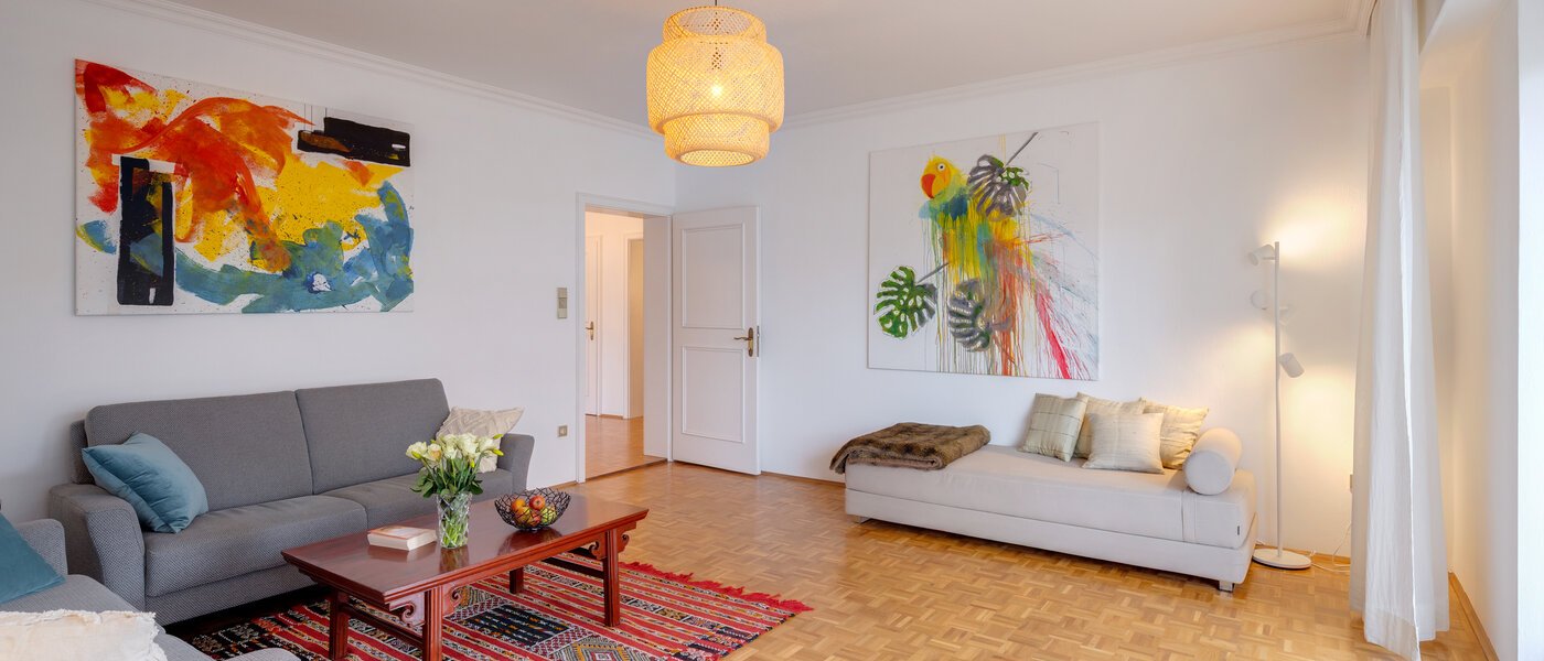 apartamento München Schwabing (rechts der Leopoldstraße) 01 sala de estar 14781