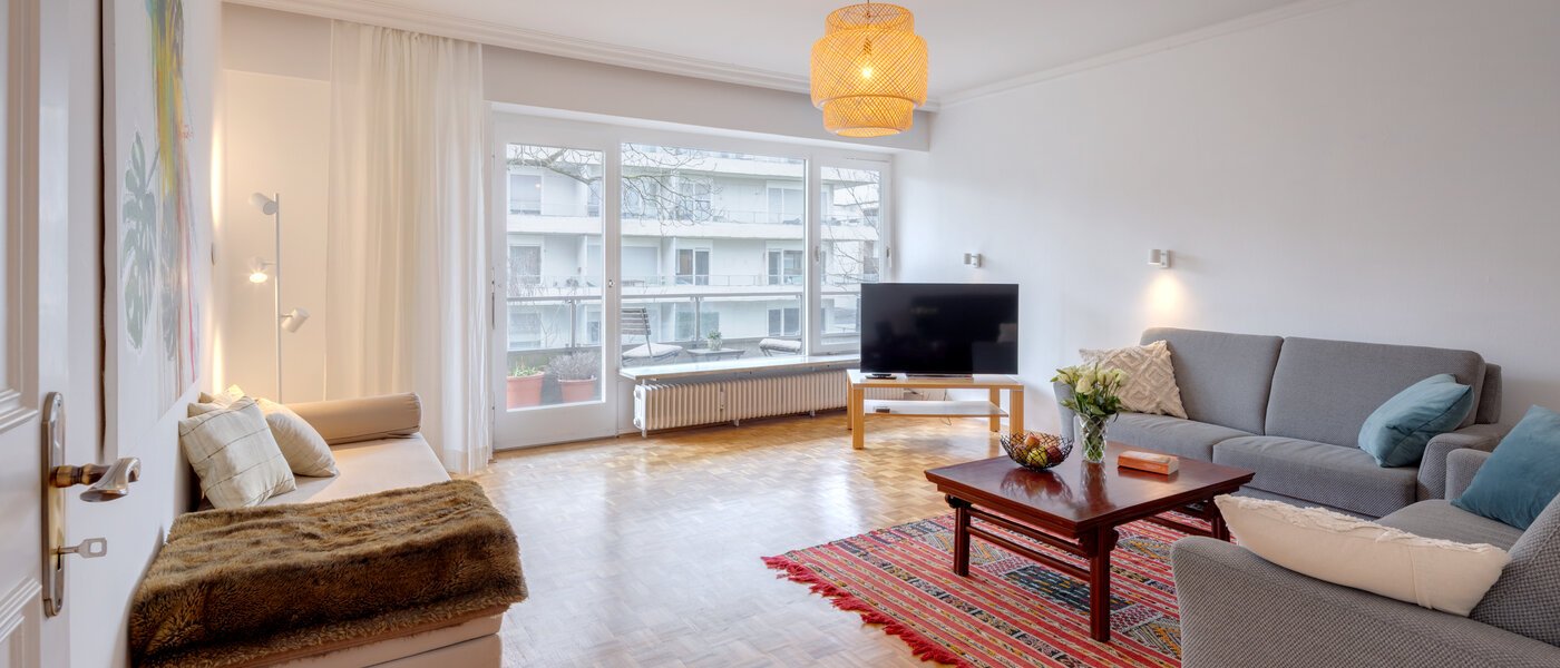 apartamento München Schwabing (rechts der Leopoldstraße) 03 sala de estar 14781