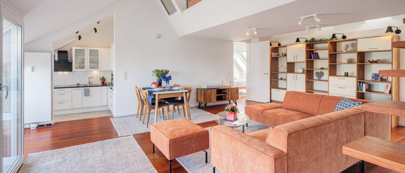 dúplex con galería München Maxvorstadt 03 zona de día  14785