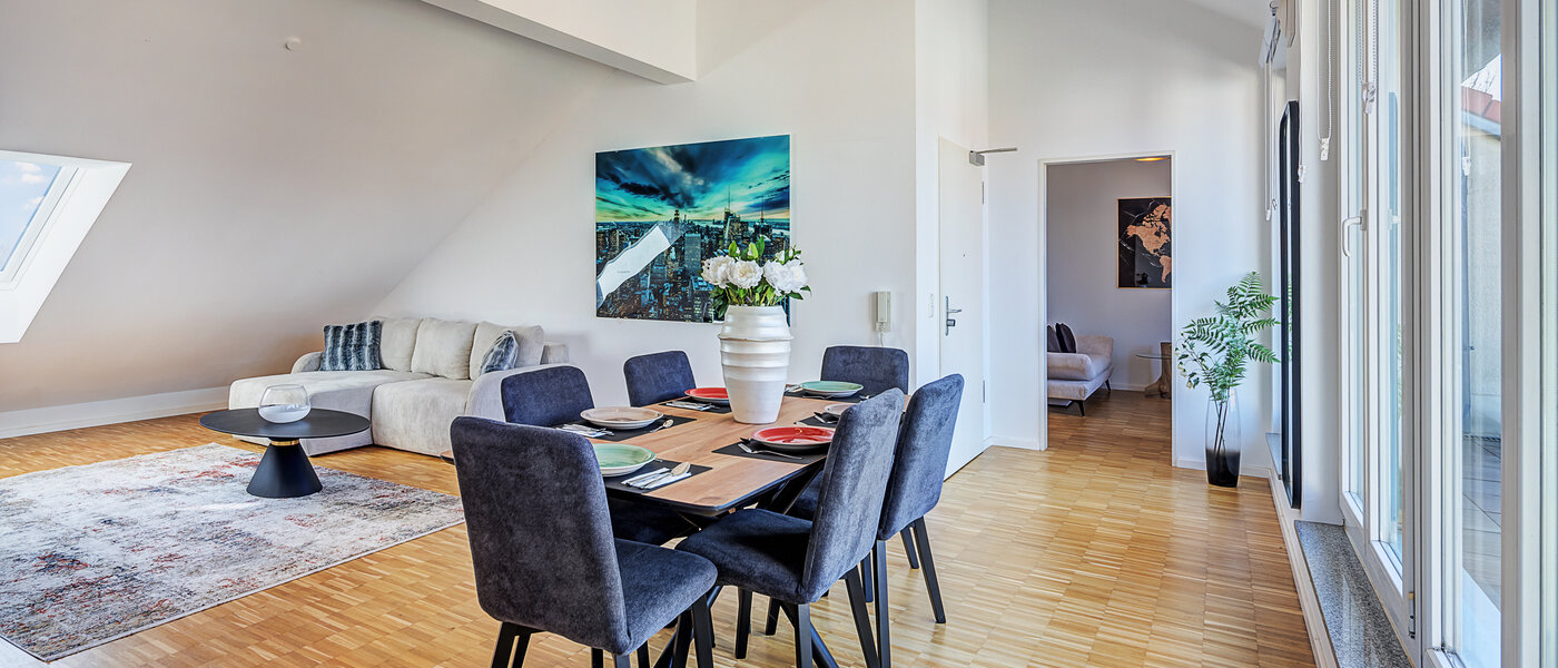 ático con terraza Aschheim 01 zona de día  14787