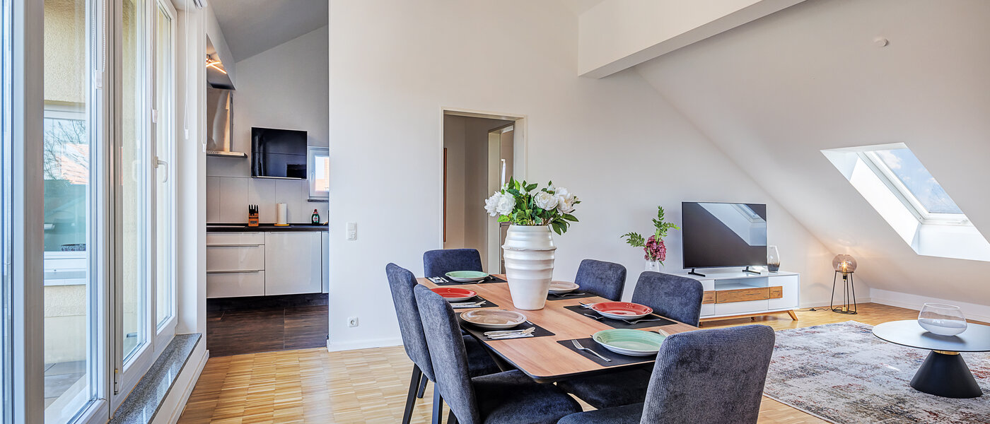 ático con terraza Aschheim 03 zona de día  14787