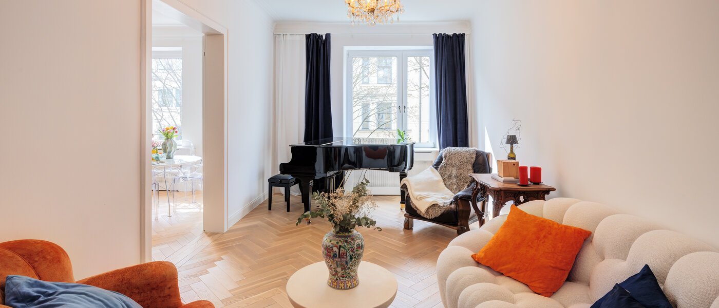 apartamento München Schwabing-West (rund um den Hohenzollernplatz) 01 zona de día  14795