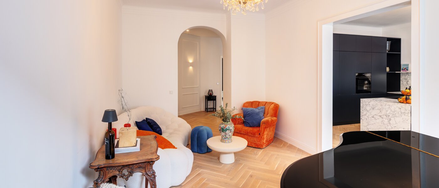 apartamento München Schwabing-West (rund um den Hohenzollernplatz) 04 zona de día  14795