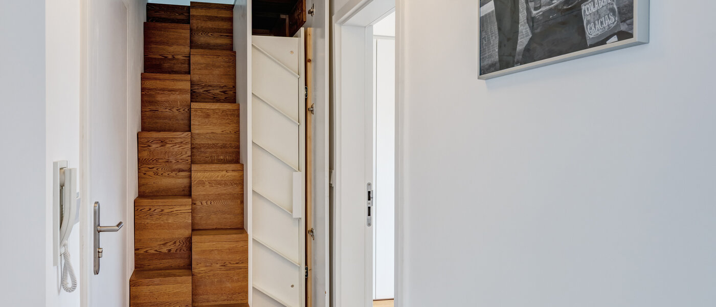 ático con terraza München Moosach 01 pasillo 14797