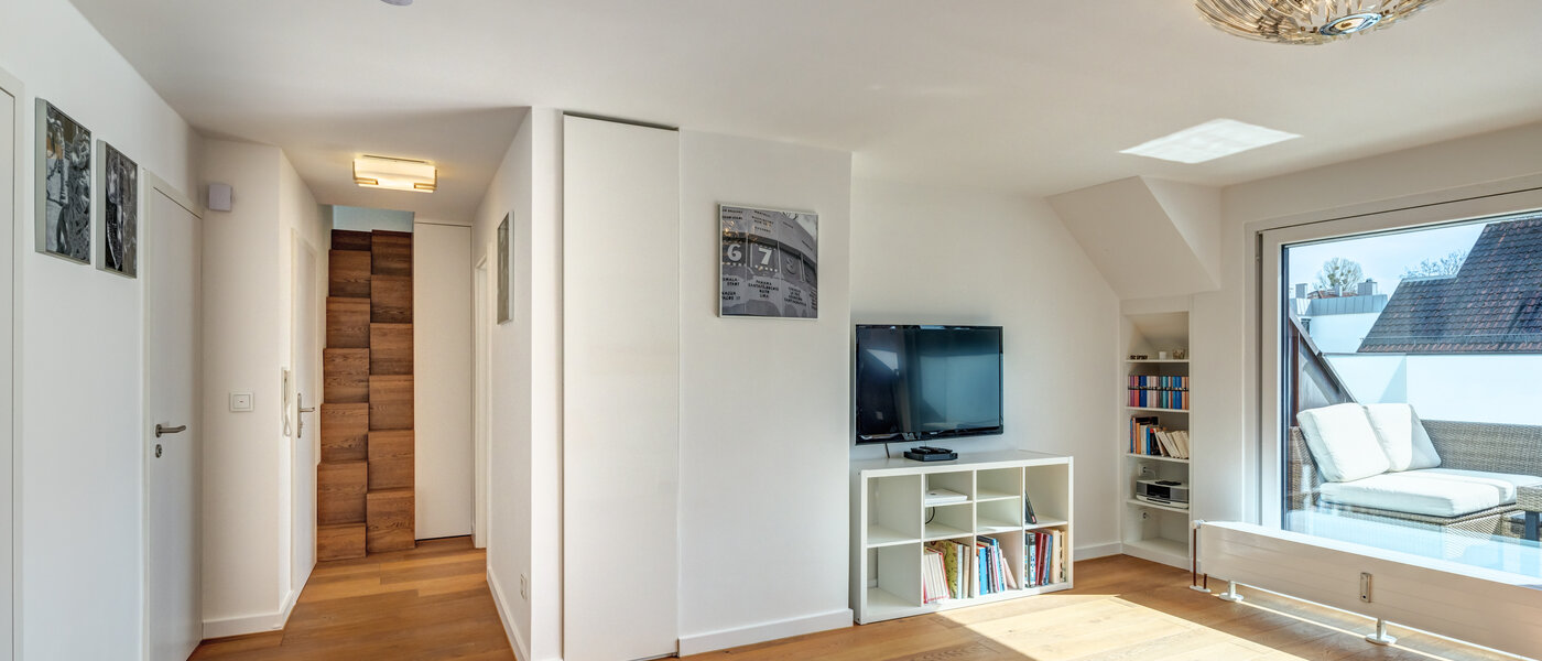 ático con terraza München Moosach 04 zona de día  14797