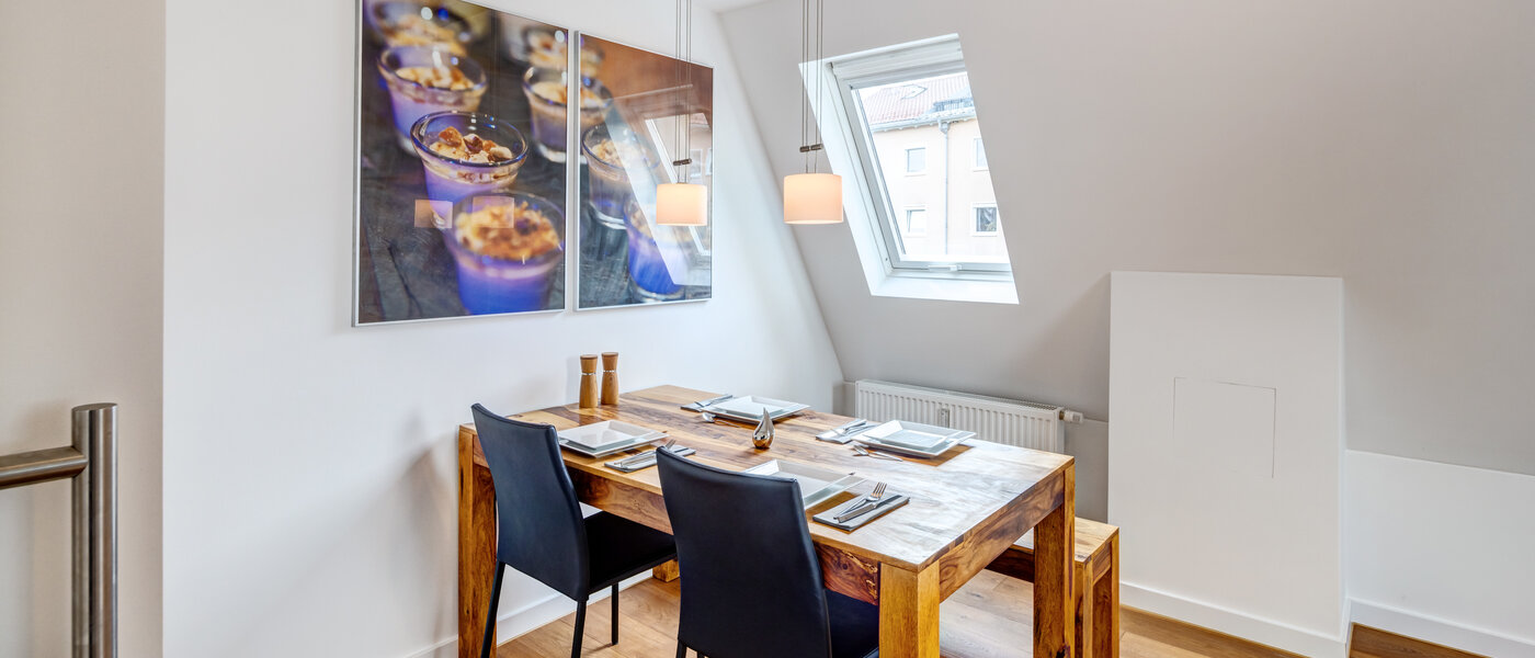 ático con terraza München Moosach 01 Comdedor 14797