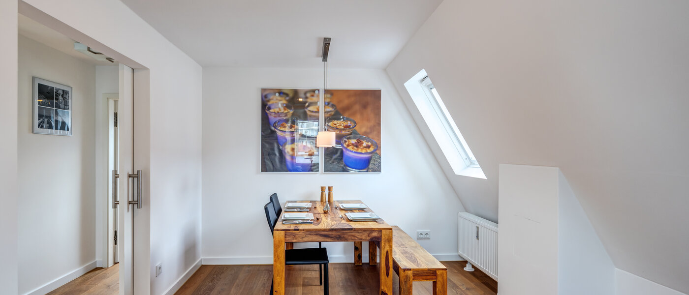 ático con terraza München Moosach 02 Comdedor 14797