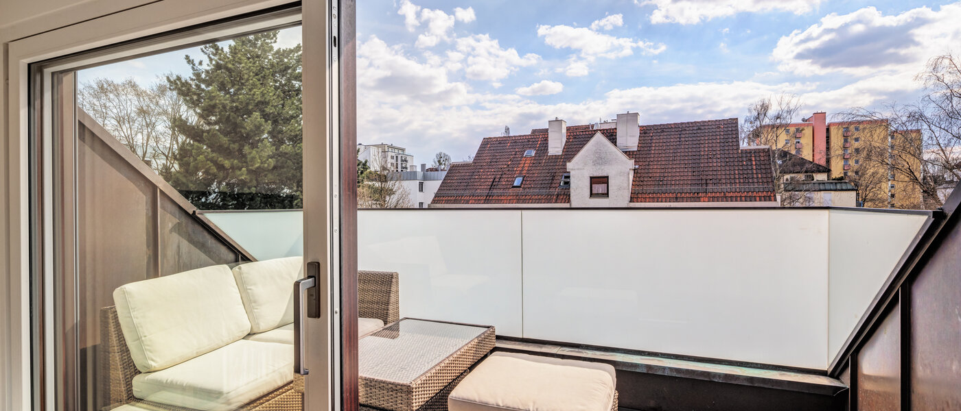 ático con terraza München Moosach 02 azotea 14797