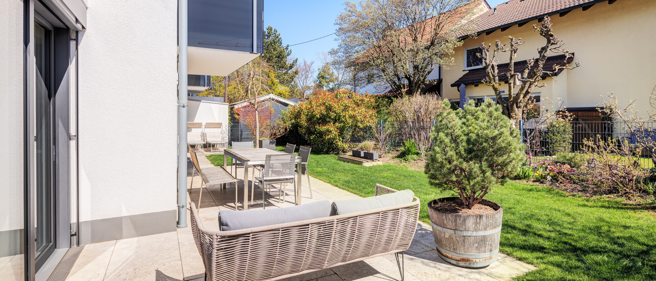 apartamento Unterschleißheim Lohhof 02 jardín 14813