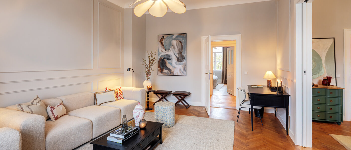 apartamento München Altbogenhausen 03 zona de día  14814