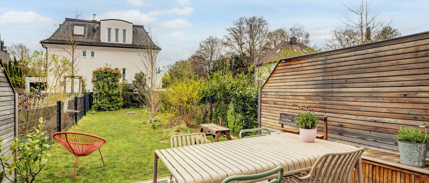 chalet adosado München Harlaching 01 jardín 14816