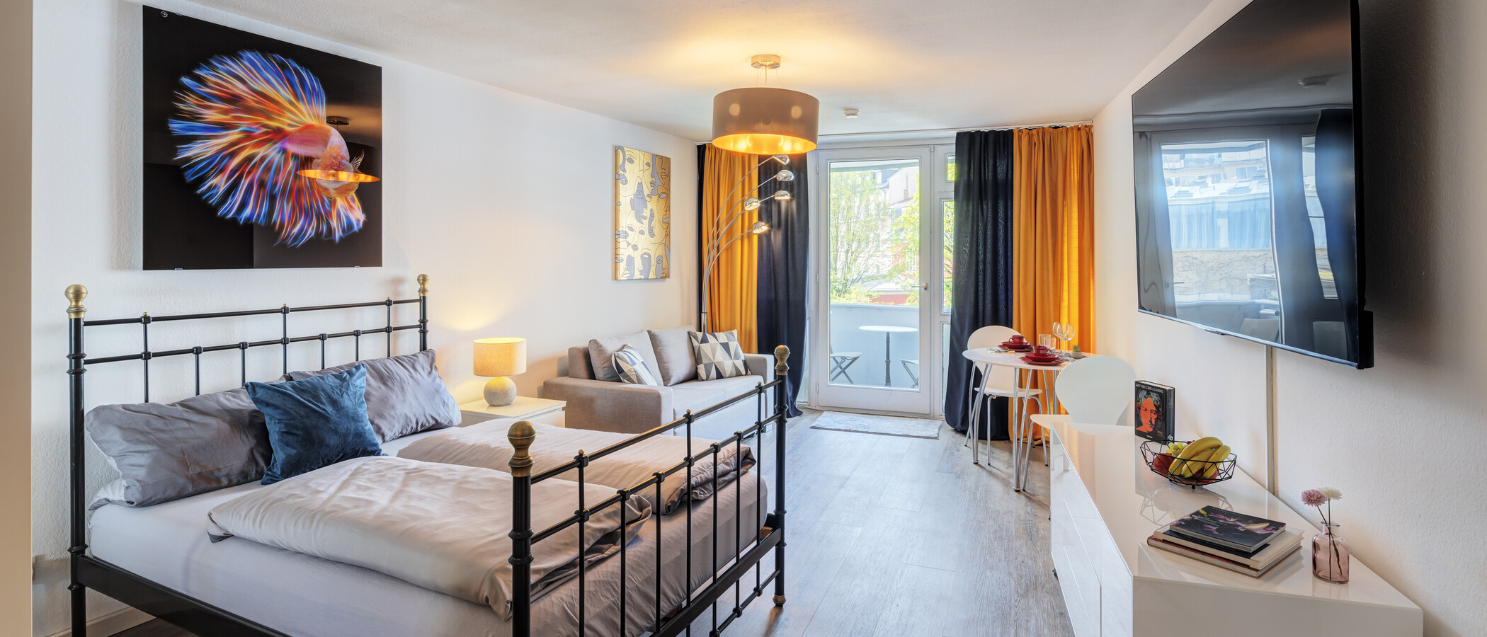 apartamento München Maxvorstadt 01 zona de día  14821